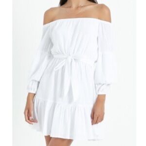 White off the shoulder dress